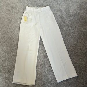 Aritzia Wilfred Effortless Pant White Birch sz 6R